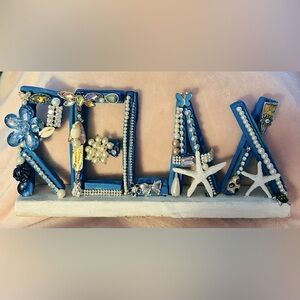 Artisan Made “Relax” Sign One of a Kind
